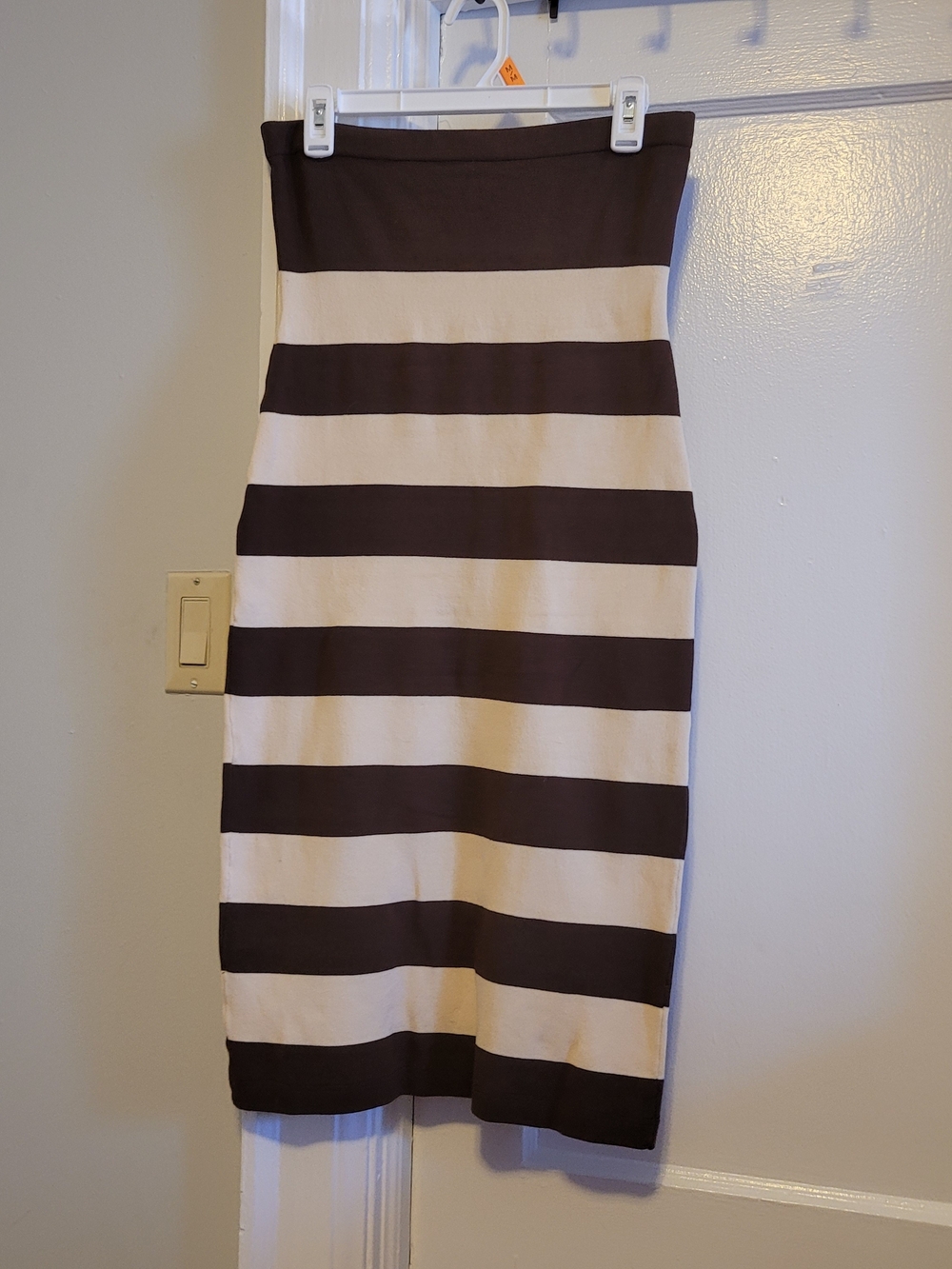 Posse Striped Strapless Bodycon Dress Garden Party Summer Beachy Bbq